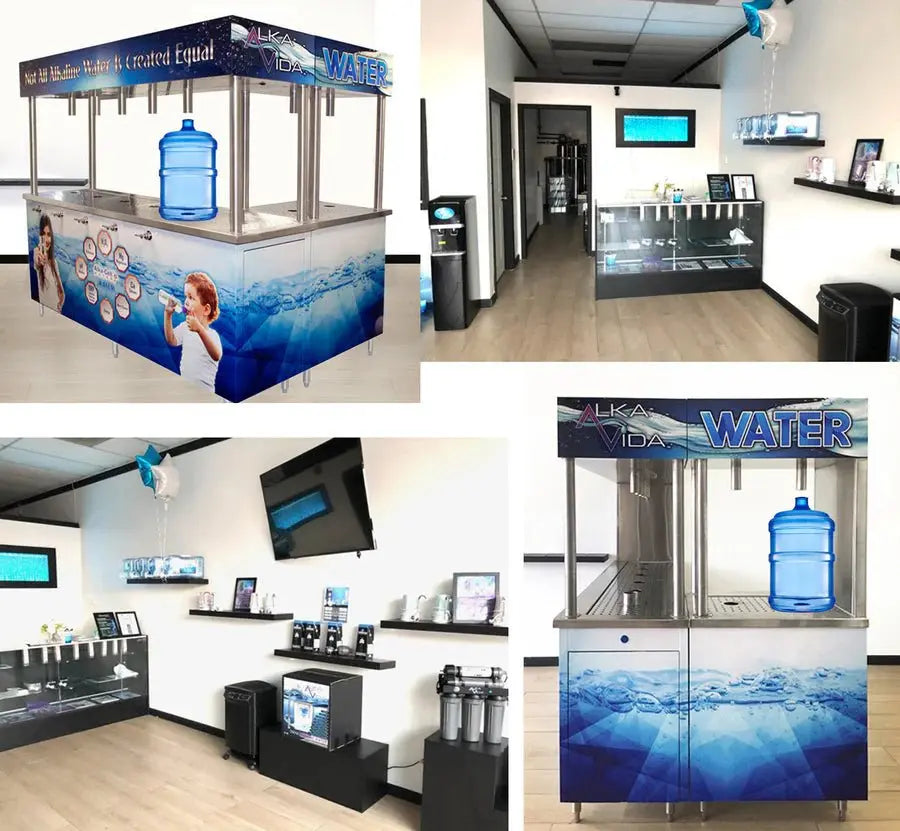 AlkaVida Water Store Equipment - Clean River Water Store