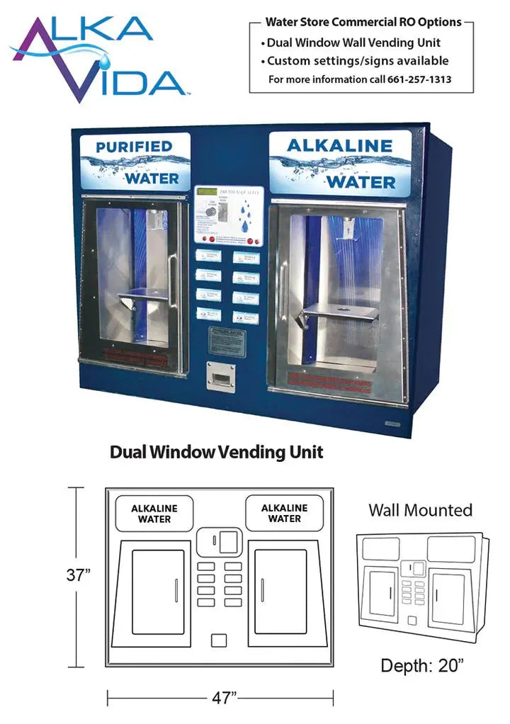 Dual Window Vending Unit - Clean River Water Store
