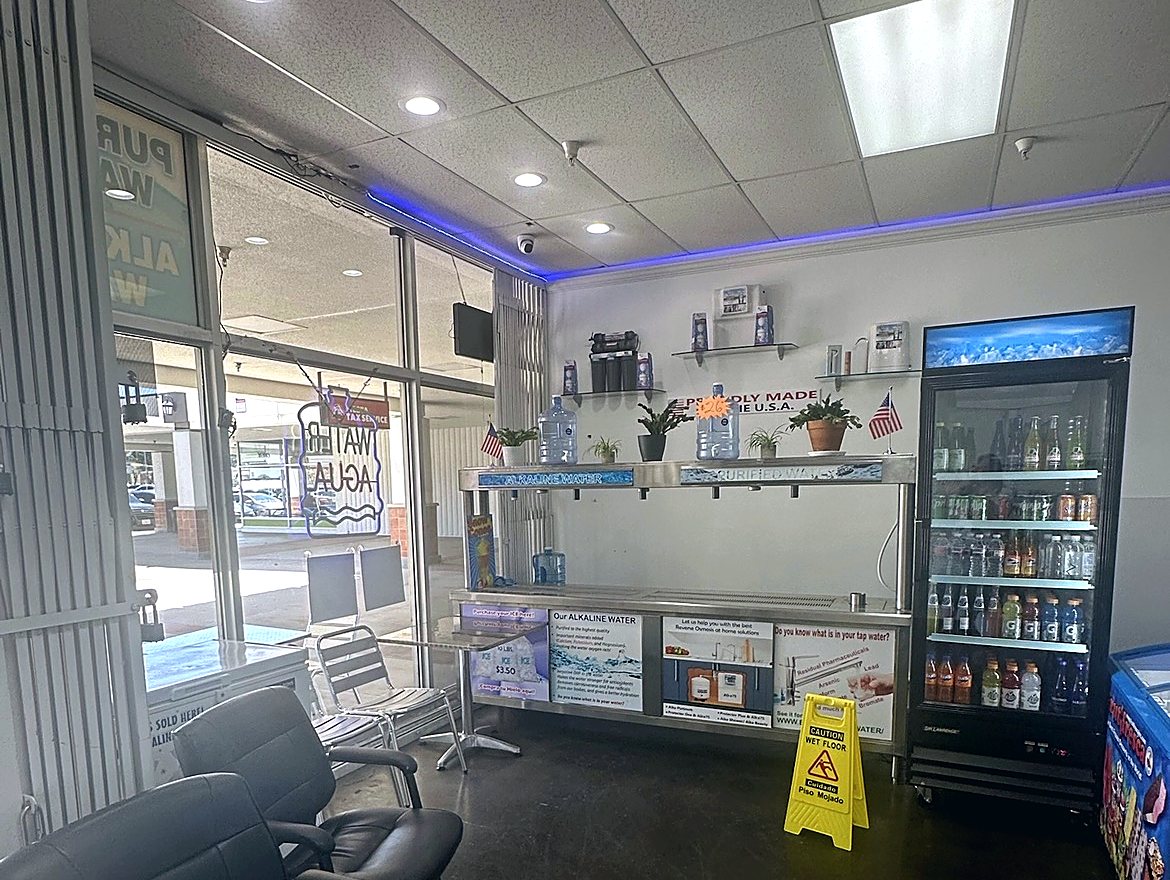 Inside the Clean River Water Store on Lyons Ave