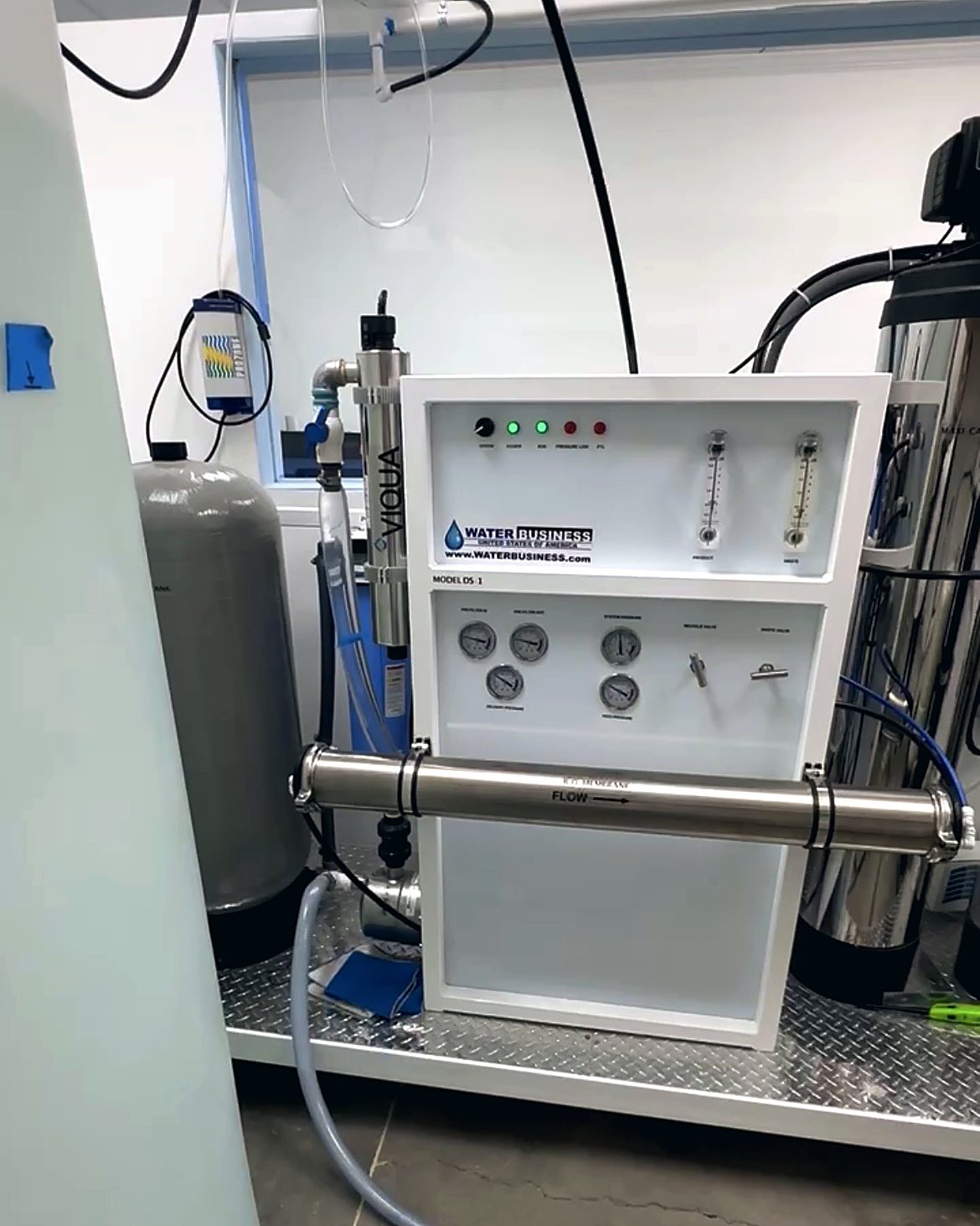 The AlkaVida reverse osmosis system that makes our refill water