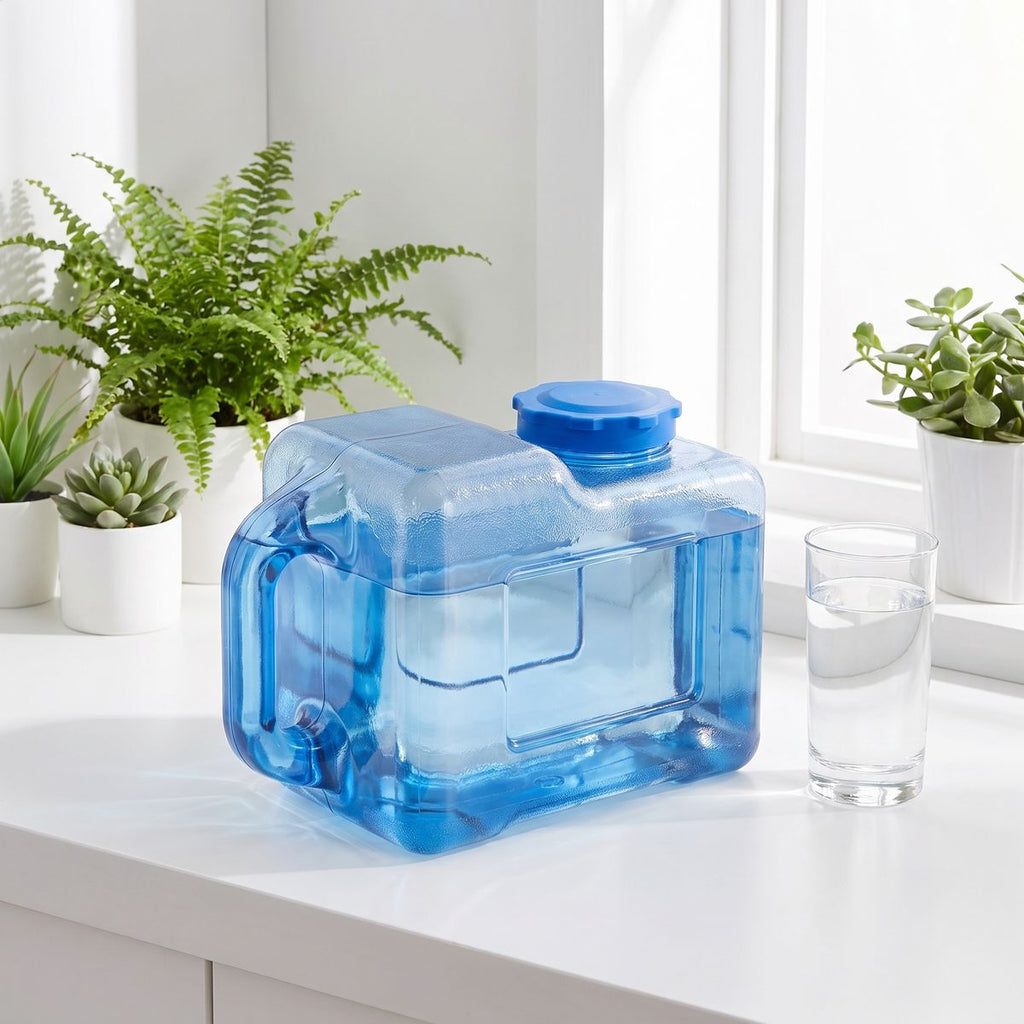 1 Gallon BPA Free Square Bottle with Handle - Clean River Water Store