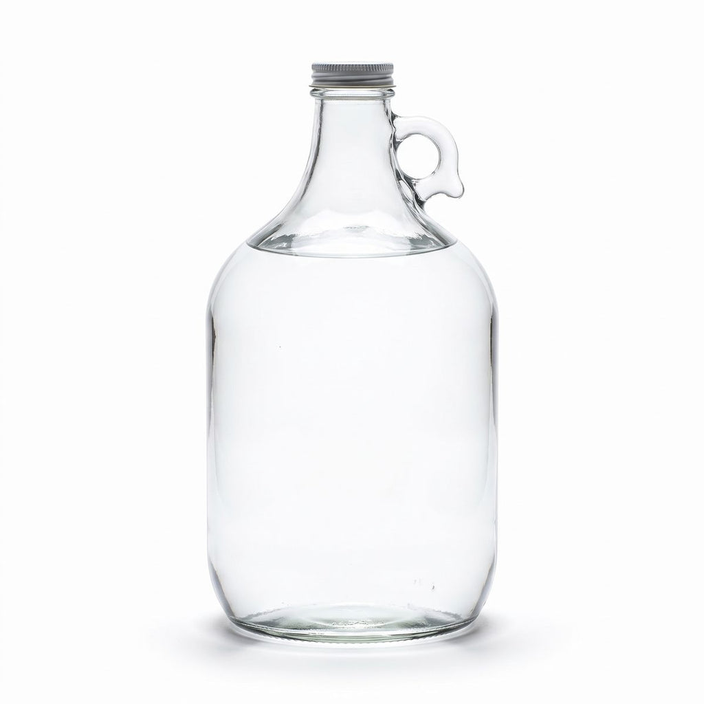 1 Gallon Glass Water Bottle with Cap - Clean River Water Store