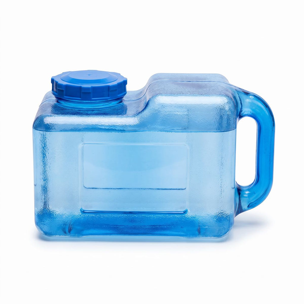 2 Gallon BPA Free Square Bottle with Handle - Clean River Water Store