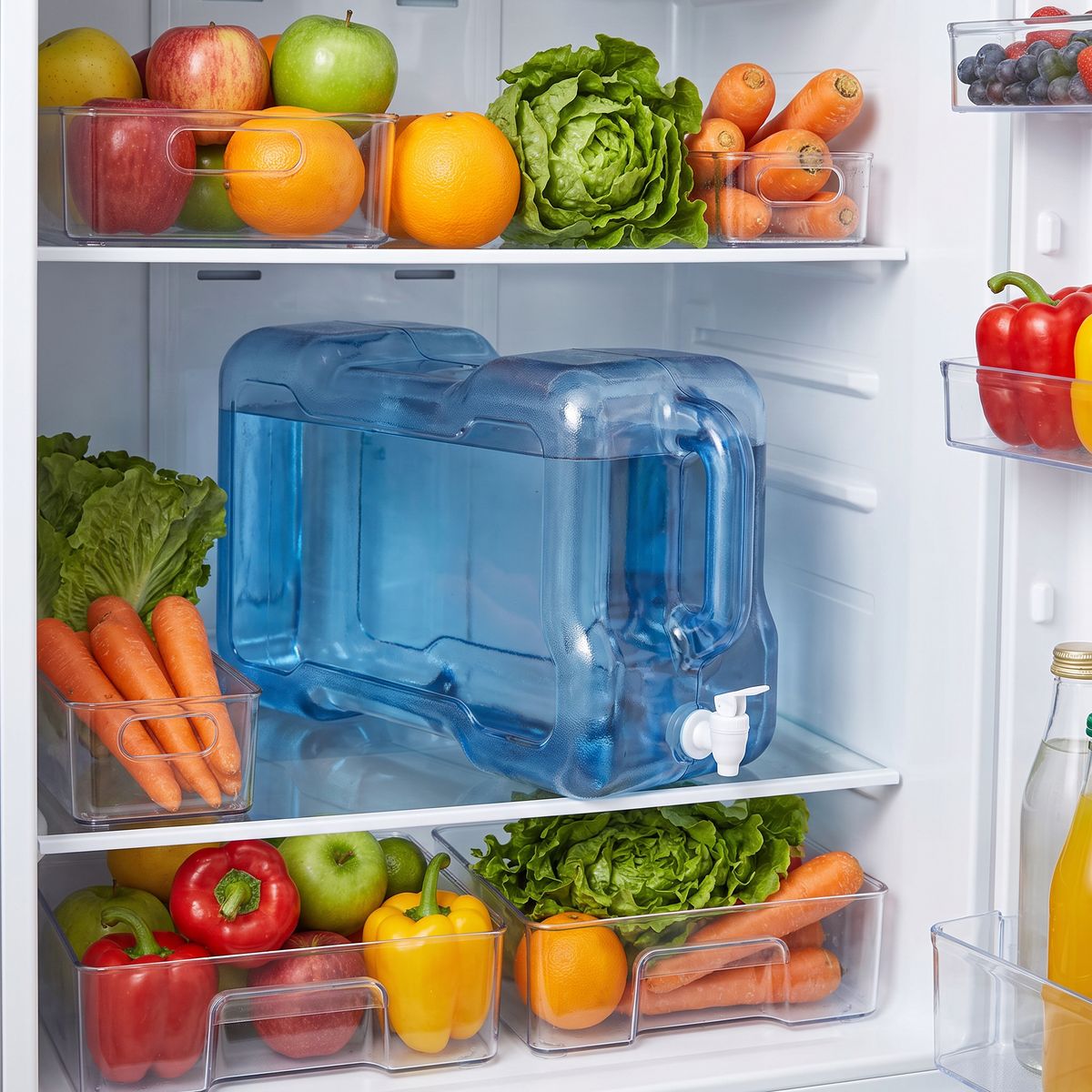 3 Gallon Refrigerator Bottle with Valve - Clean River Water Store