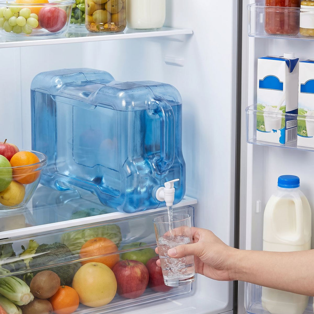 3 Gallon Refrigerator Bottle with Valve - Clean River Water Store