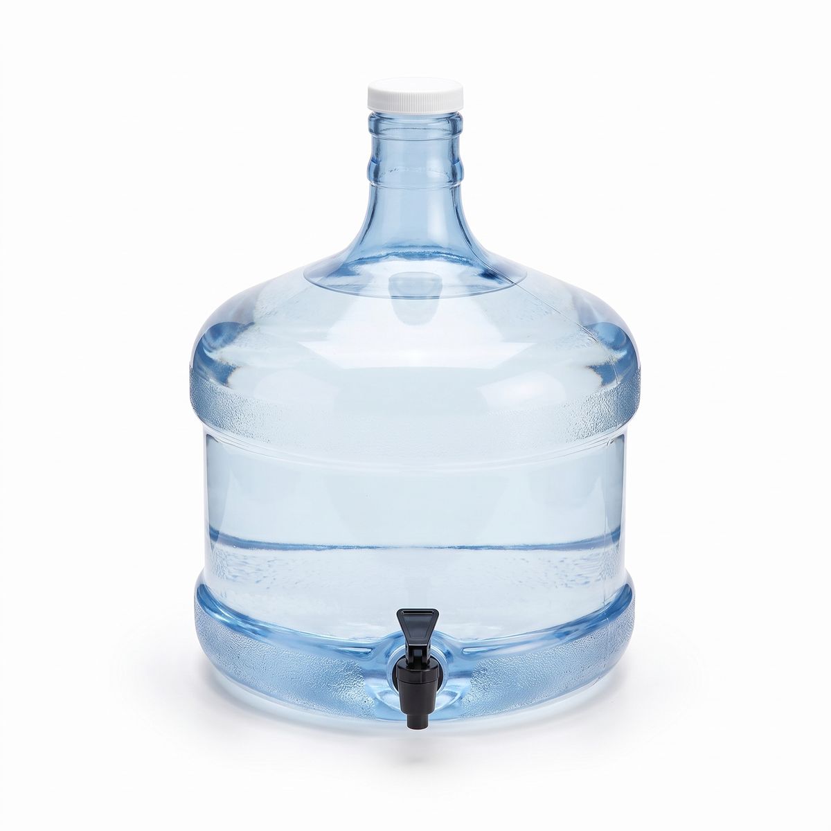 3 Gallon Stubby Polycarbonate Bottle with Faucet - Clean River Water Store