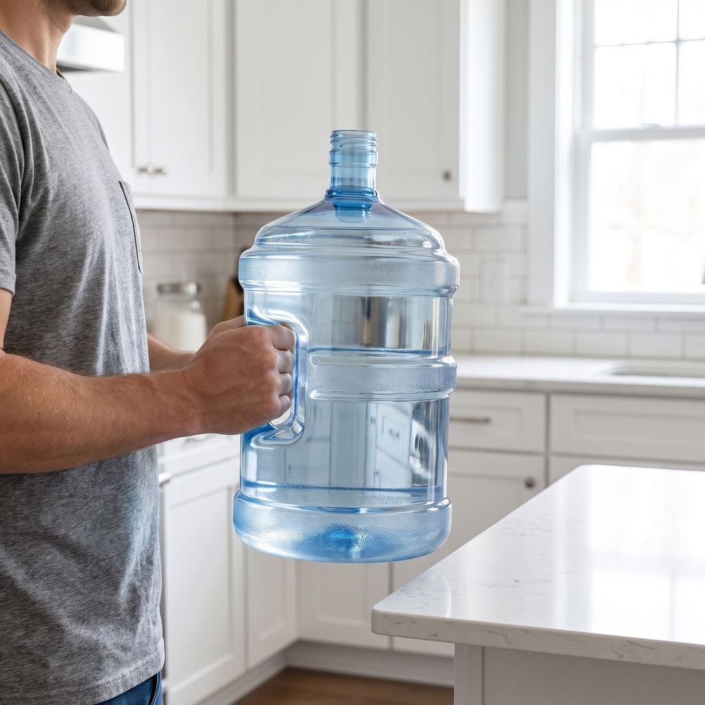 5 Gallon BPA Free Water Bottle, Natural - Clean River Water Store