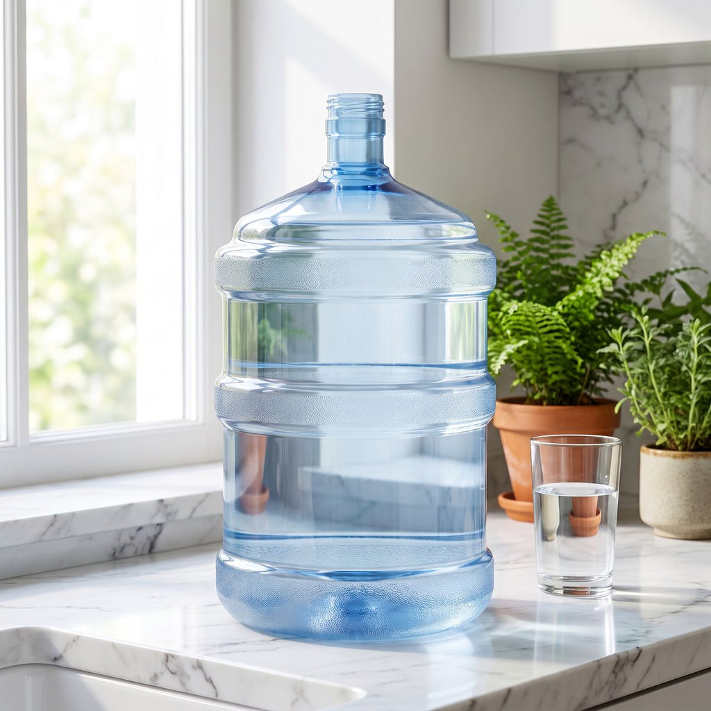 5 Gallon BPA Free Water Bottle, Natural - Clean River Water Store