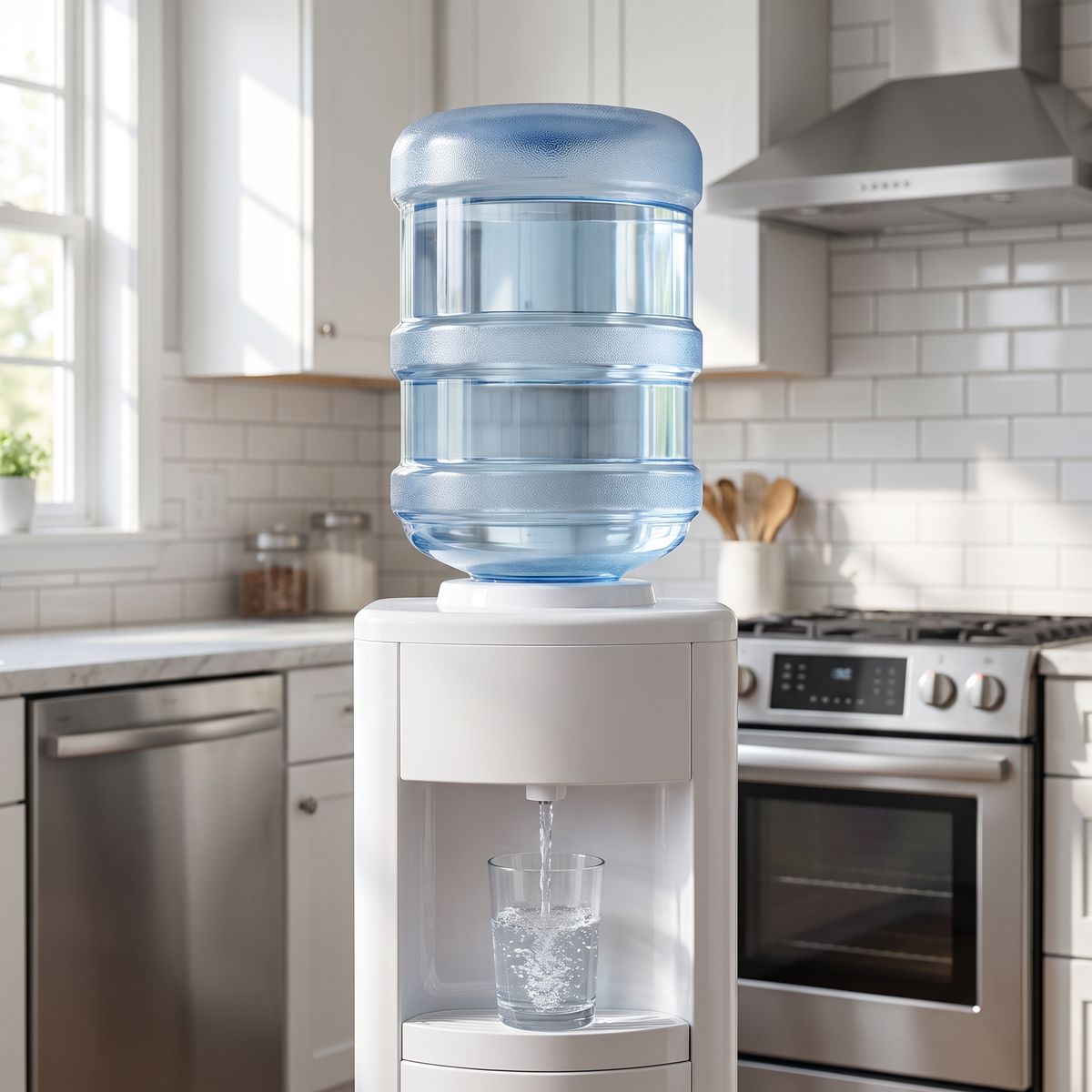 5 Gallon BPA Free Water Bottle, Natural - Clean River Water Store