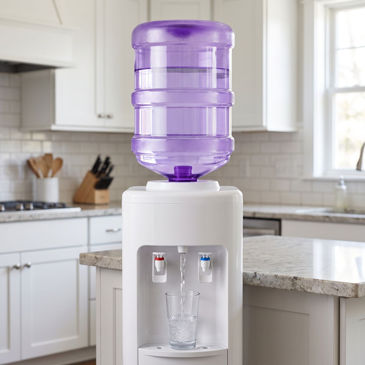 5 Gallon BPA Free Water Bottle, Purple - Clean River Water Store
