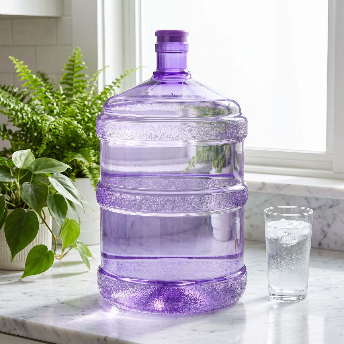 5 Gallon BPA Free Water Bottle, Purple - Clean River Water Store