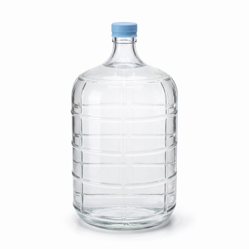 5 Gallon Glass Water Bottle with Silicone Cap - Clean River Water Store