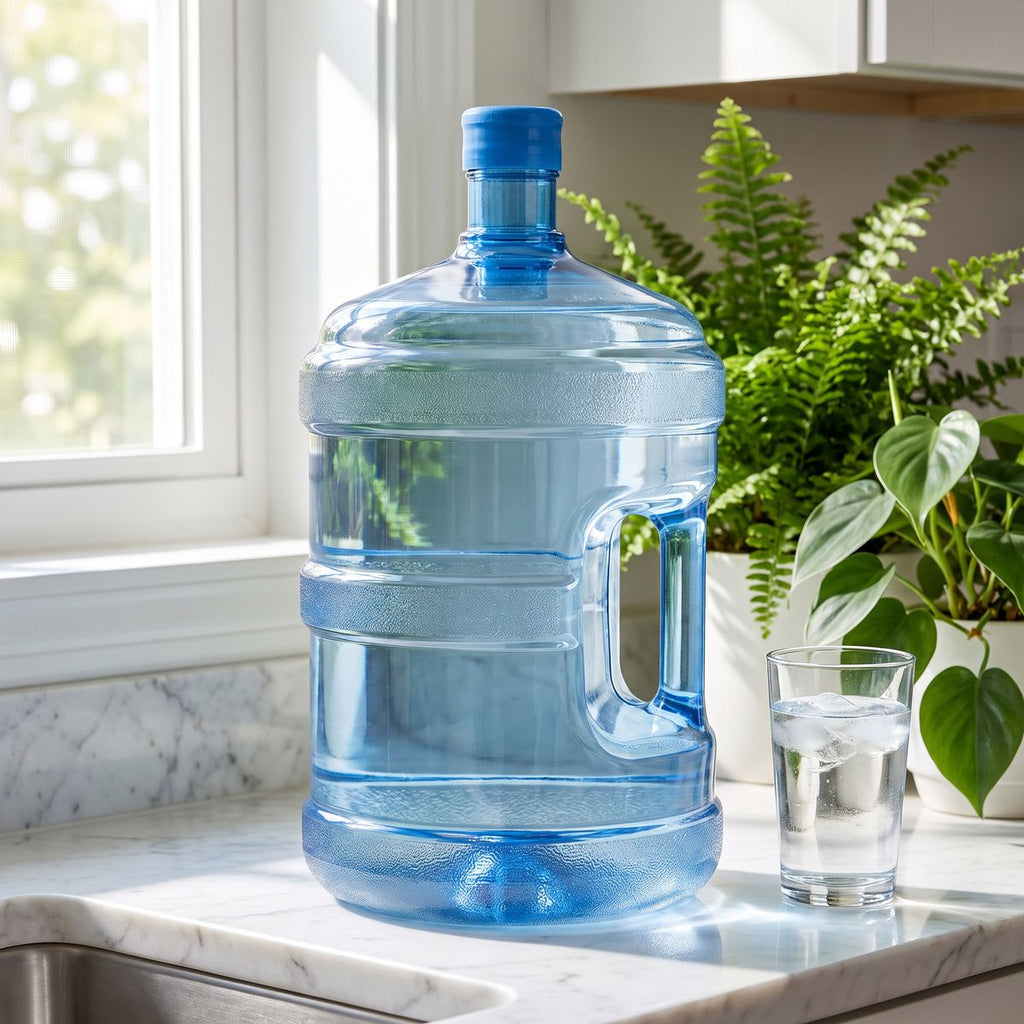 5 Gallon PETE Water Bottle, 55mm Screw Cap - Clean River Water Store