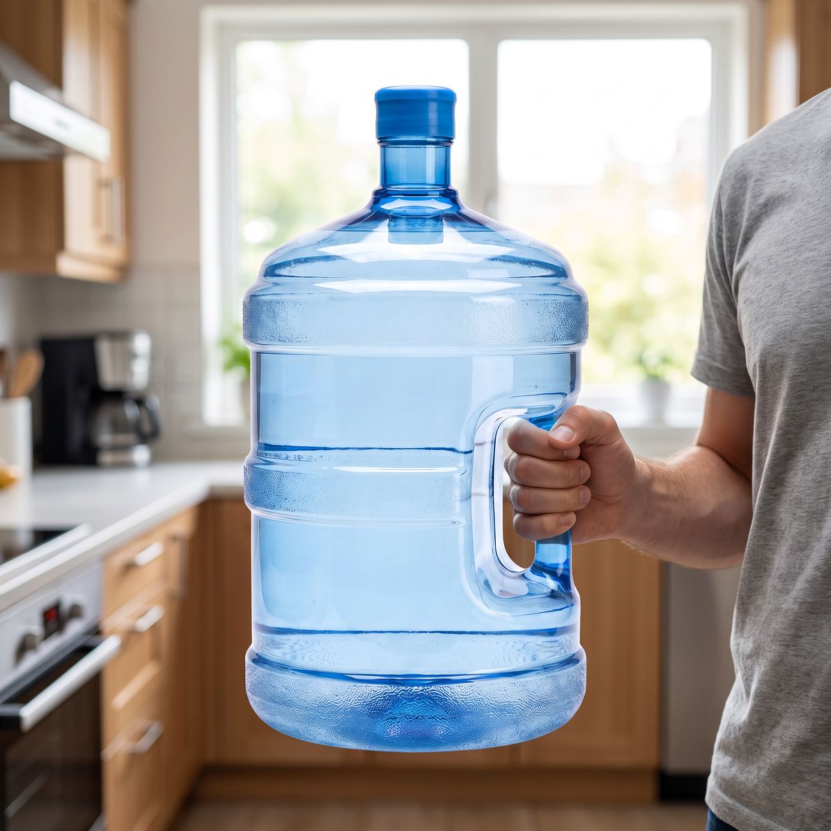 5 Gallon PETE Water Bottle, 55mm Screw Cap - Clean River Water Store