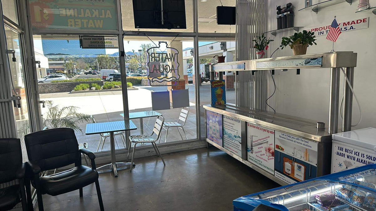 Inside Clean River Water Store at Old Orchard Center in Santa Clarita