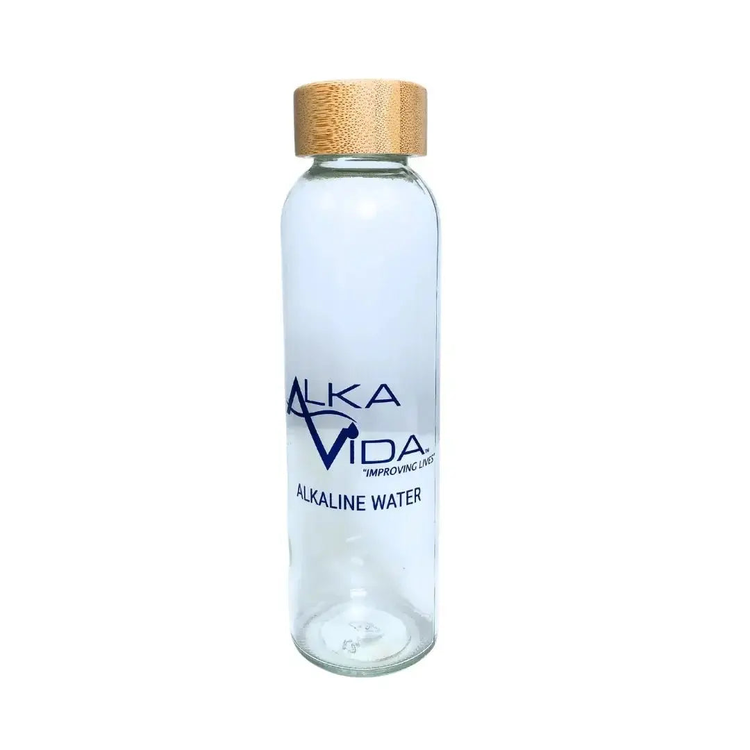 Empty AlkaVida Glass Bottle - "ALKALINE WATER" - Clean River Water Store