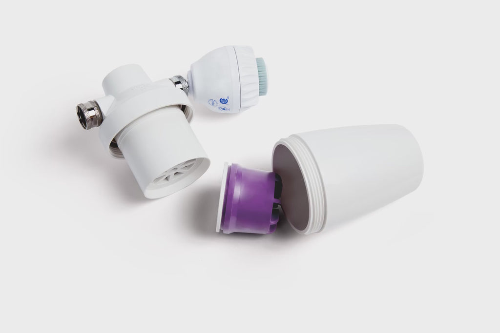 Cleo+ Shower Filter w/ 2 Month Supply Of Filters/Pods