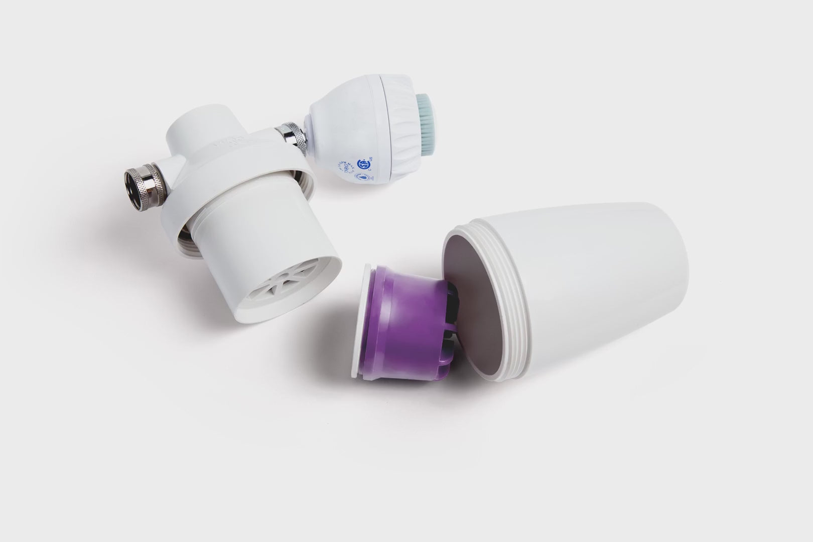 Cleo+ Shower Filter w/ 2 Month Supply Of Filters/Pods