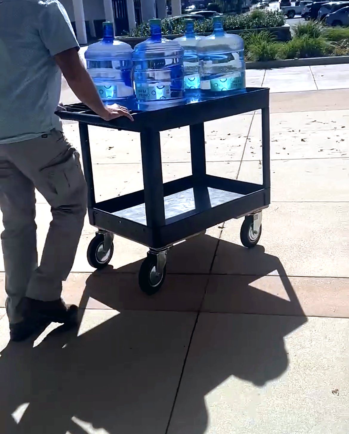 Full 5-gallon bottles heading out for Thursday delivery